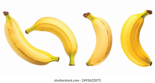 banana isolated on white background.