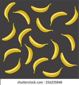 banana isolated vector background