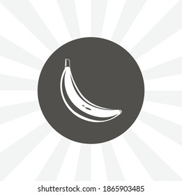 banana isolated vector icon. fruit design element
