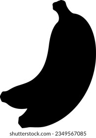 banana isolated vector silhouette icon
