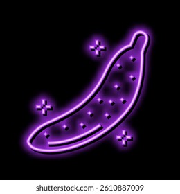 banana jelly candy gummy neon light sign vector. banana jelly candy gummy illustration