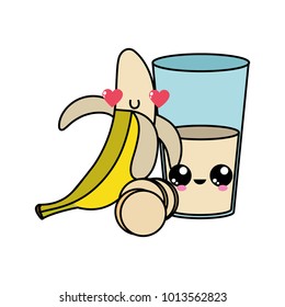 Banana and juice design