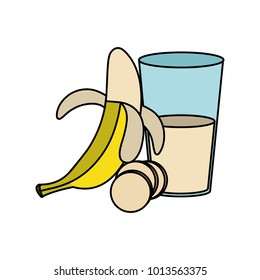 Banana and juice design