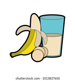 Banana and juice design