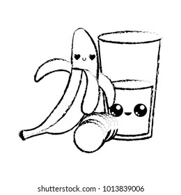 Banana and juice design