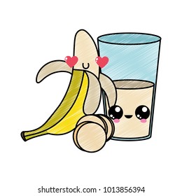 Banana and juice design
