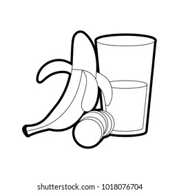 Banana and juice design