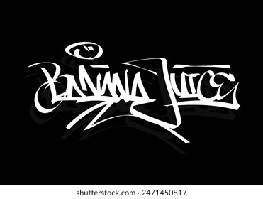 BANANA JUICE graffiti tag style design
