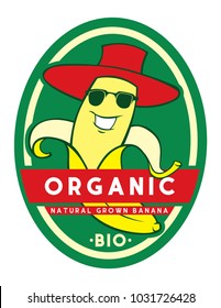 banana label vector file