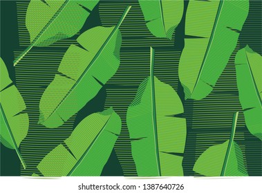 
Banana leaf motif, with a good composition, so it can be used in design and various purposes