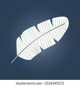 Banana leaf trendy artwork pleasant abstract vector illustration colorful useful design.eps