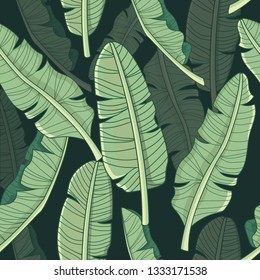 Banana Leaf Tropical Pattern