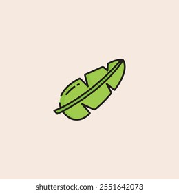 Banana Leaf vector design 01.