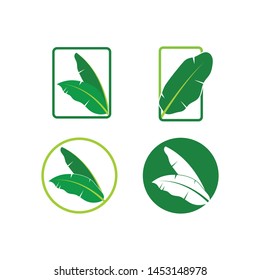 banana leaves element vector icon illustration design