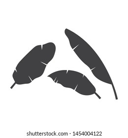 banana leaves element. vector icon illustration design