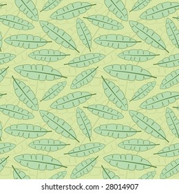 banana leaves in one pattern
