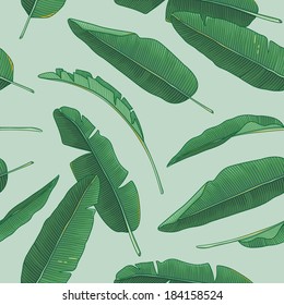 Banana leaves pattern