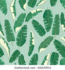 Banana leaves pattern.