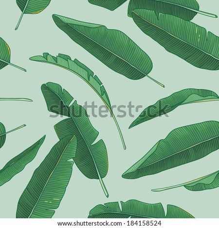 Banana leaves pattern
