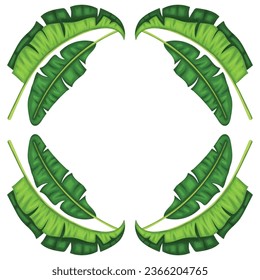 Banana Leaves Repeat Pattern Design