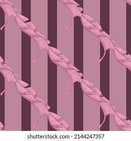 Banana leaves seamless pattern.Vintage tropical branch in engraving style. Hand drawn texture for fabric, wallpaper, textile, print, wrapping paper. Vector illustration.