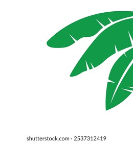 banana leaves vector element design template