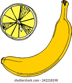 Banana and lemon.
