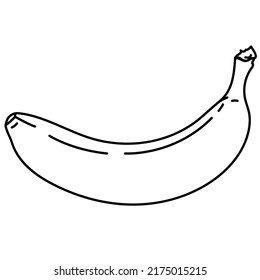 Banana, Line art , kids coloring book,  activity, learning 