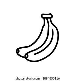 banana line icon design vector template