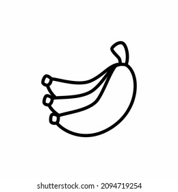 Banana line icon in trendy flat style. Vector