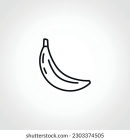 Banana line icon. Banana web linear icon.