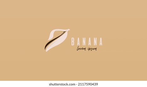 Banana Logo Design Concept Vector. Fruit Logo Template Vector