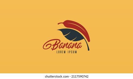 Banana Logo Design Concept Vector. Fruit Logo Template Vector