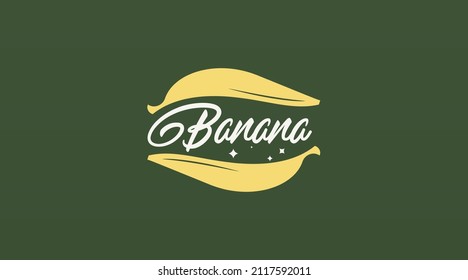 Banana Logo Design Concept Vector. Fruit Logo Template Vector