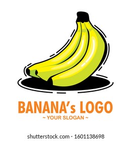 Banana Logo Design. Banana Icon Vector Illustration With modern design