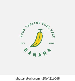 Banana Logo design template. Badges and design elements for anything business. vector illustration.
