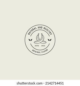 diseño de logotipo de banana vector símbolo gráfico