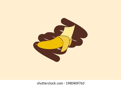 Banana logo design vector template. Eps 10
