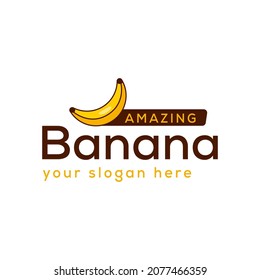 banana logo food fruit yellow