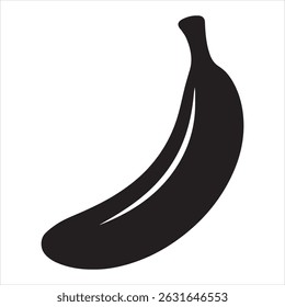 Banana logo icon silhouette vector style