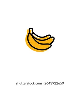 Banana Logo Illustration Vector Design Template,