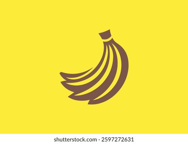 Banana Logo – A playful and simple banana design, symbolizing energy, nutrition, and fun.