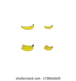 Banana logo stock vector template