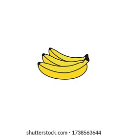 Plantilla vectorial de material de logotipo de banana
