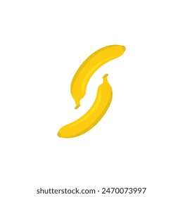 Banana Logo Template vector icon illustration design