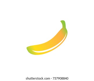 Banana logo template vector icon illustration design