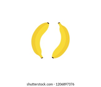 Banana Logo Template vector illustration