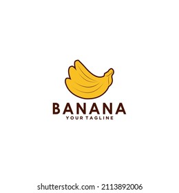 banana logo template in white background