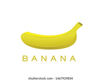 Banana Logo and Text for Designs