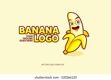 Banana Logo Vector Design. Vector Illustration Eps. 10